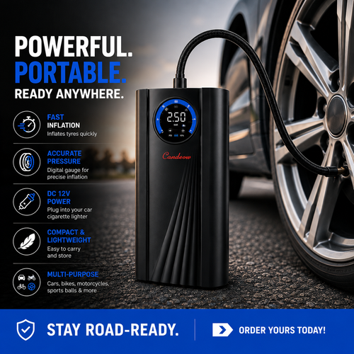 DriveReady™ Portable Digital Air Compressor for Car Tyres
