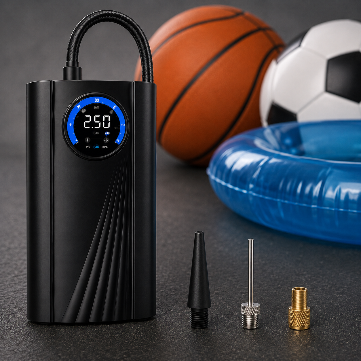 DriveReady™ Portable Digital Air Compressor for Car Tyres