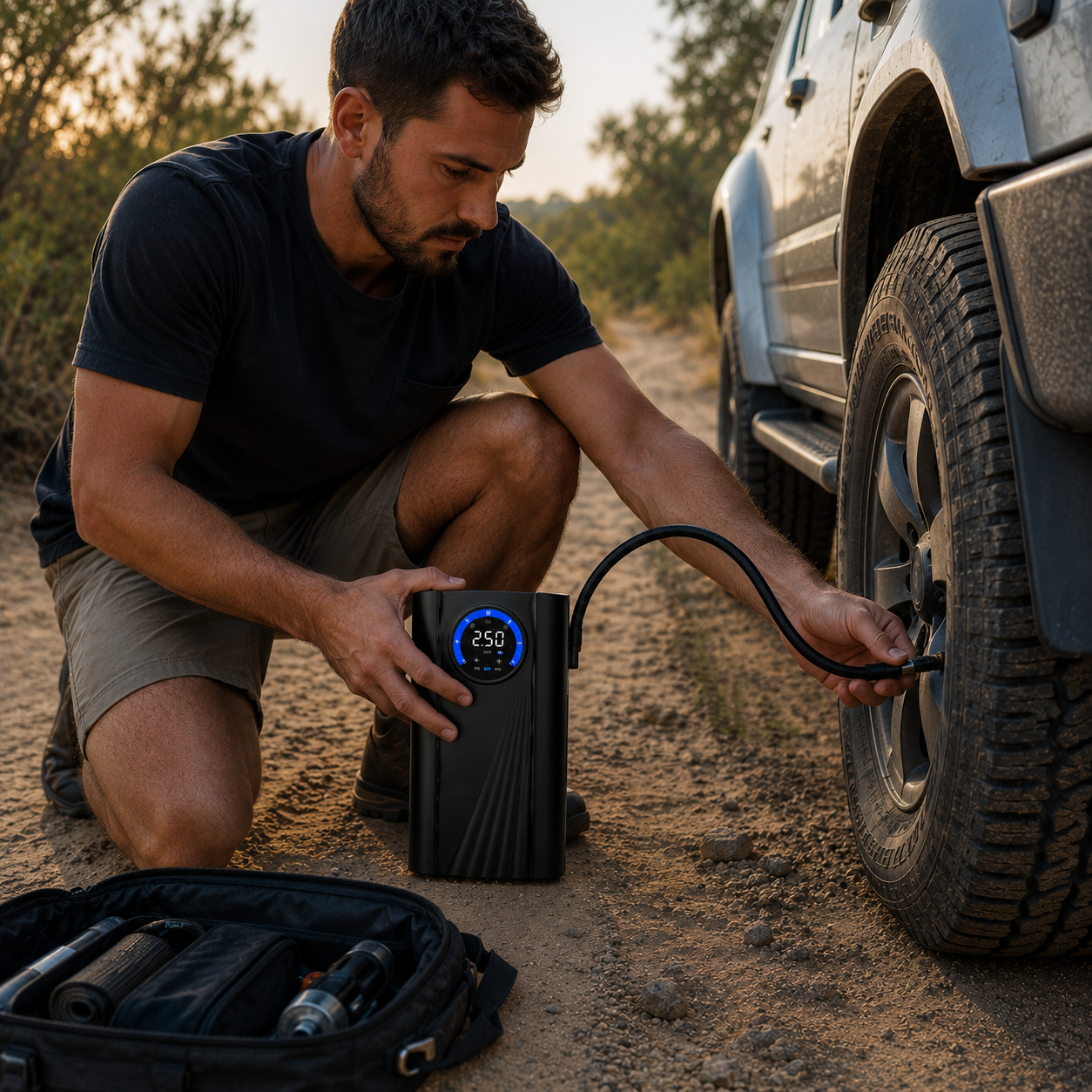 DriveReady™ Portable Digital Air Compressor for Car Tyres