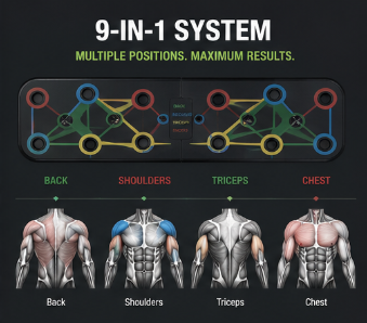 Mzanzi Fit™ 9-in-1 Push-Up Board
